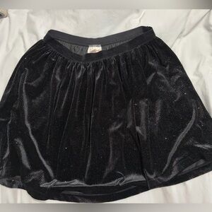 Cat & Jack Girls Black Shimmer Skater Skirt
